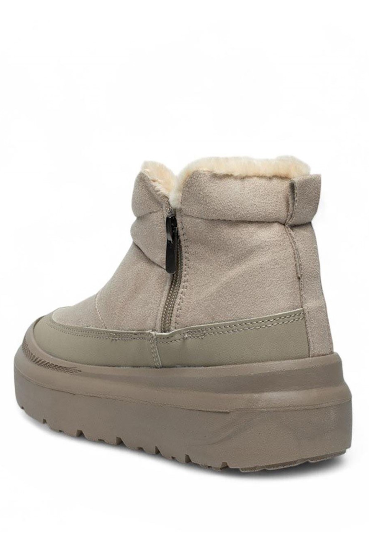 Bluefeet Twg İçi Kürklü Bej Süet Kadın Bot & Bootie NSB823