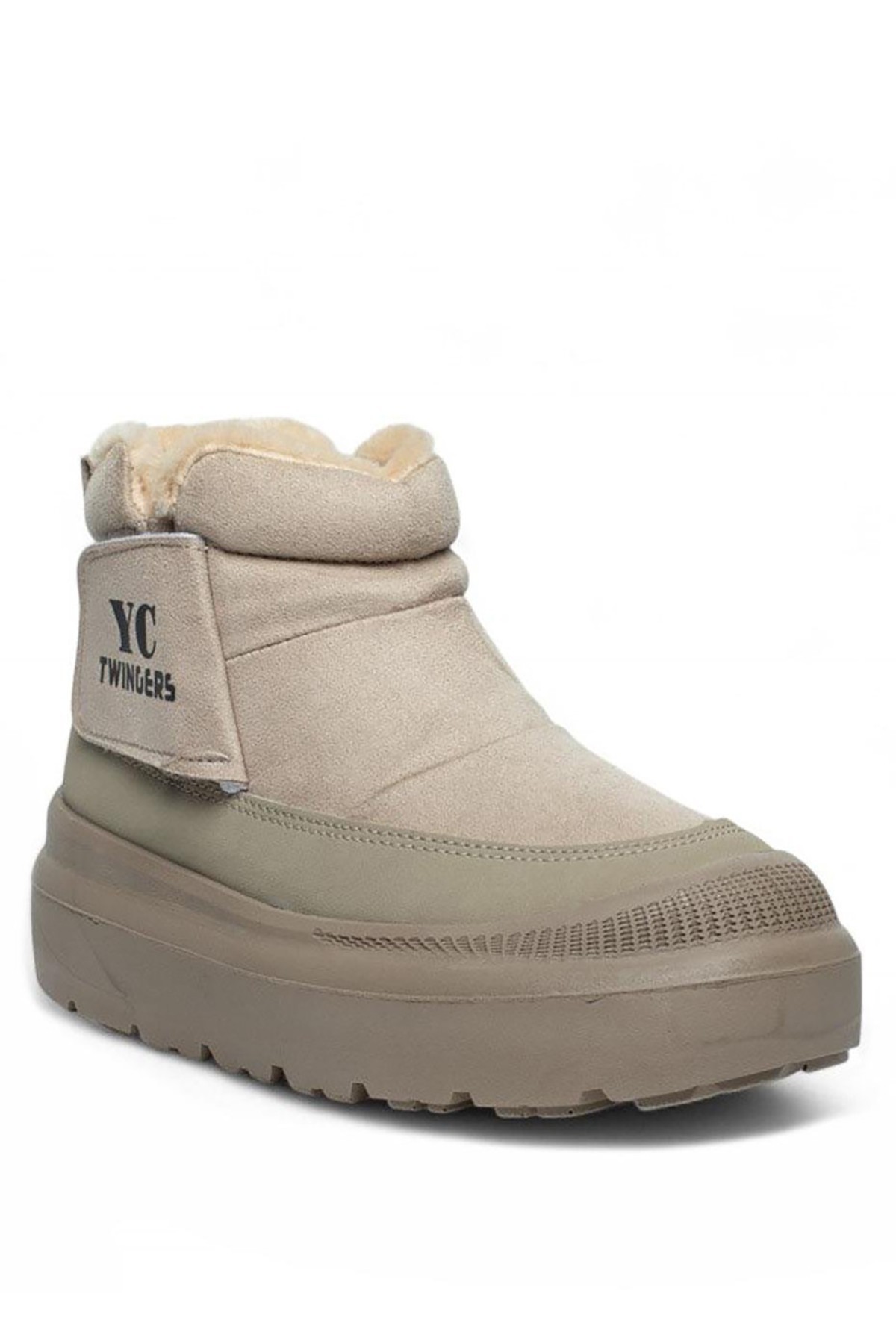 Bluefeet Twg İçi Kürklü Bej Süet Kadın Bot & Bootie NSB823