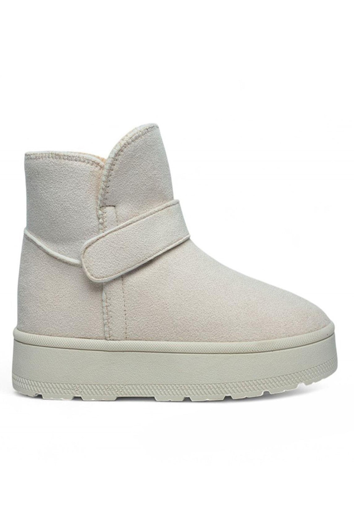 Bluefeet Gls Krem İçi Kürklü Nubuk Kadın Bot & Bootie