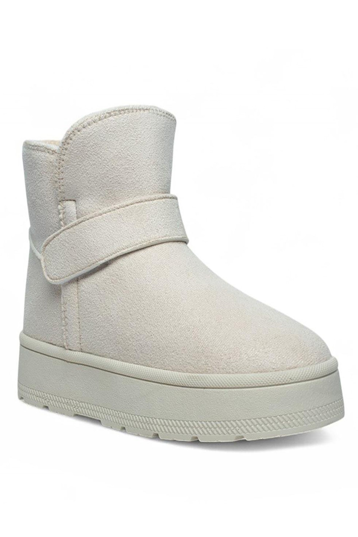 Bluefeet Gls Krem İçi Kürklü Nubuk Kadın Bot & Bootie