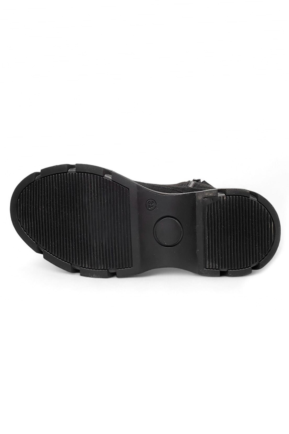 Bluefeet Gls Siyah İçi Kürklü Süet Kadın Bot & Bootie
