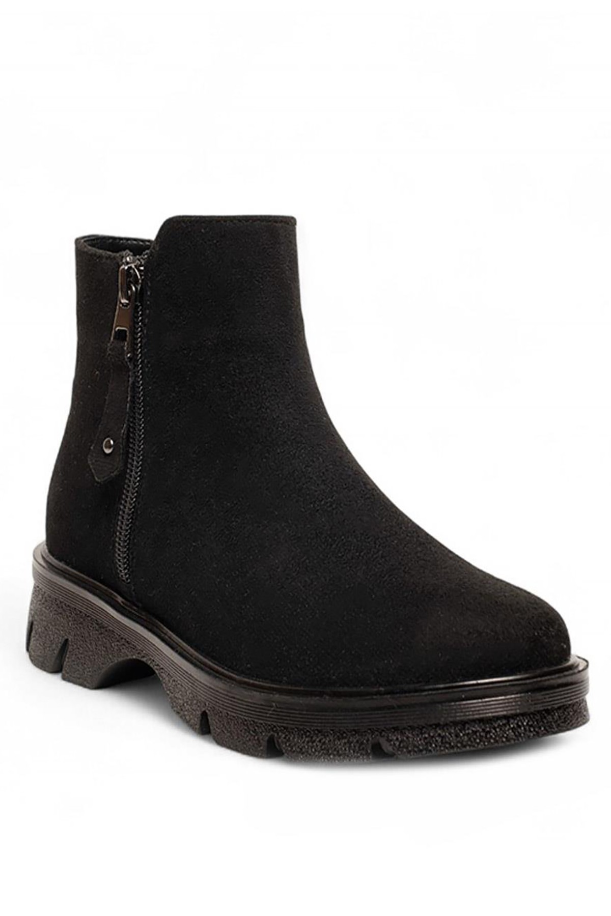 Bluefeet Siyah Termal Astar Süet Kadın Bot & Bootie NSB940