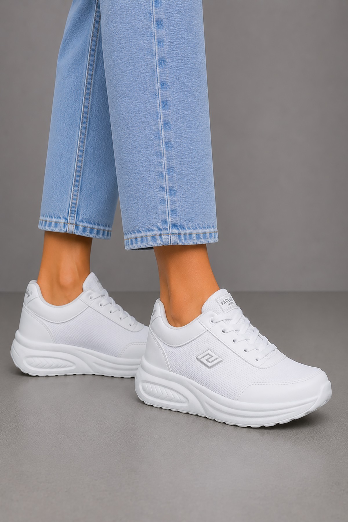 Bluefeet Prl Beyaz Anorak Kadın Sneaker Spor Ayakkabı 724