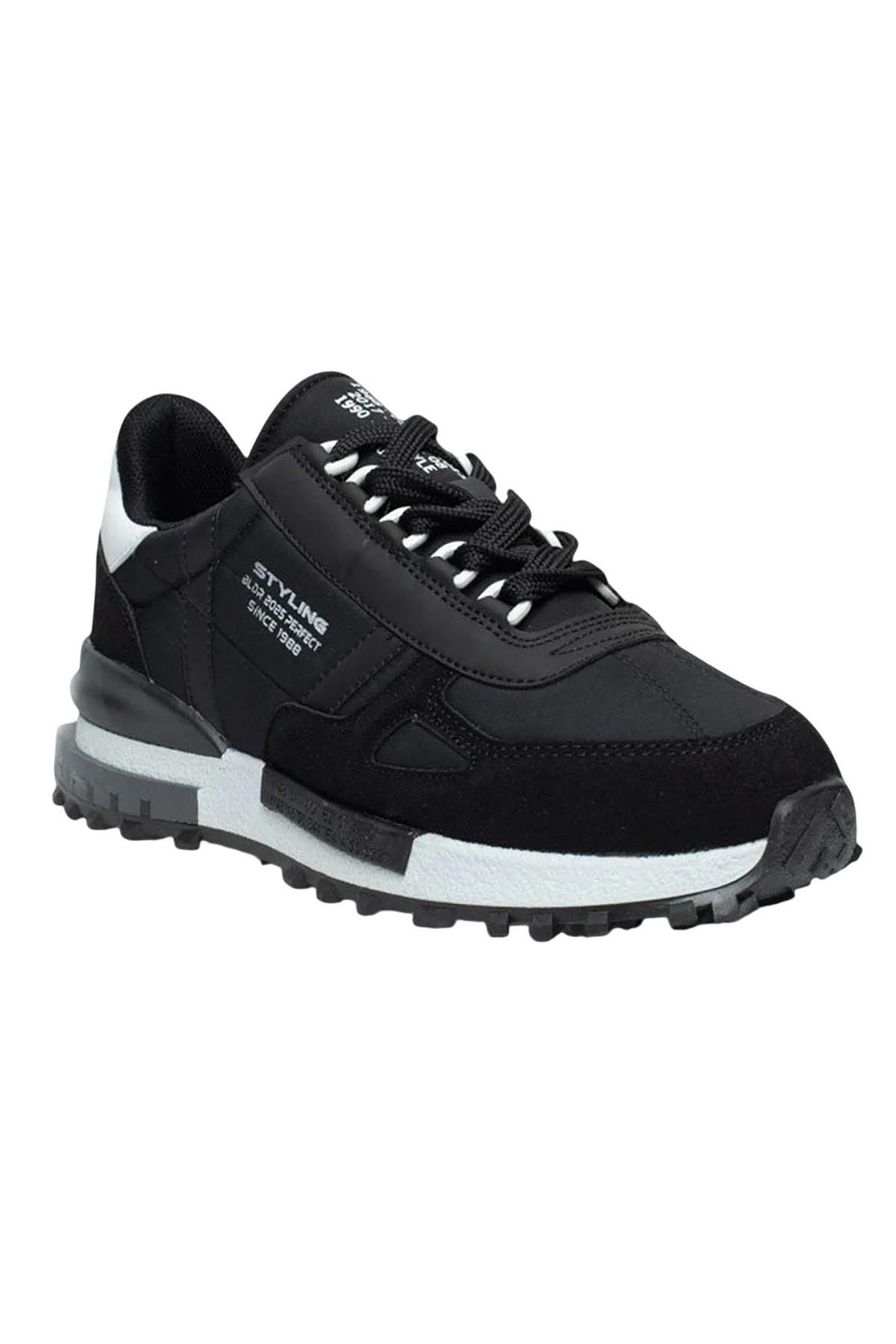 Bluefeet Bld Siyah Paraşüt Erkek Sneakers Spor Aykkabı 8089