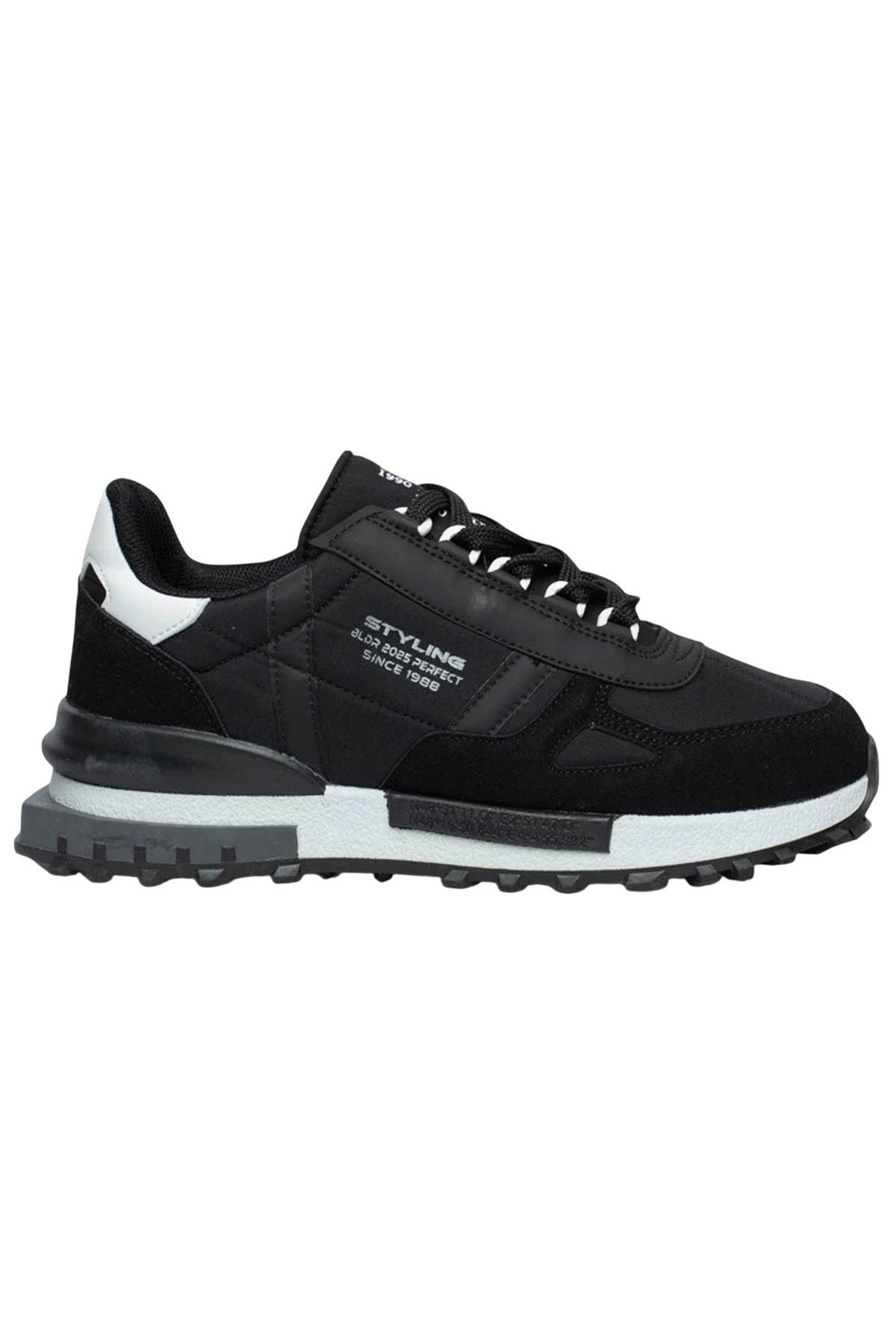 Bluefeet Bld Siyah Paraşüt Erkek Sneakers Spor Aykkabı 8089