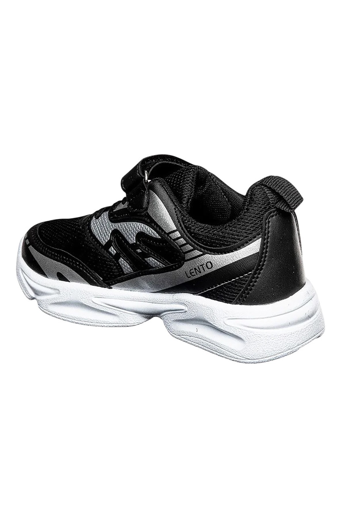 Bluefeet Lnt Siyah Lastik Cırtlı Fileli Çocuk Spor Ayakkabı 46
