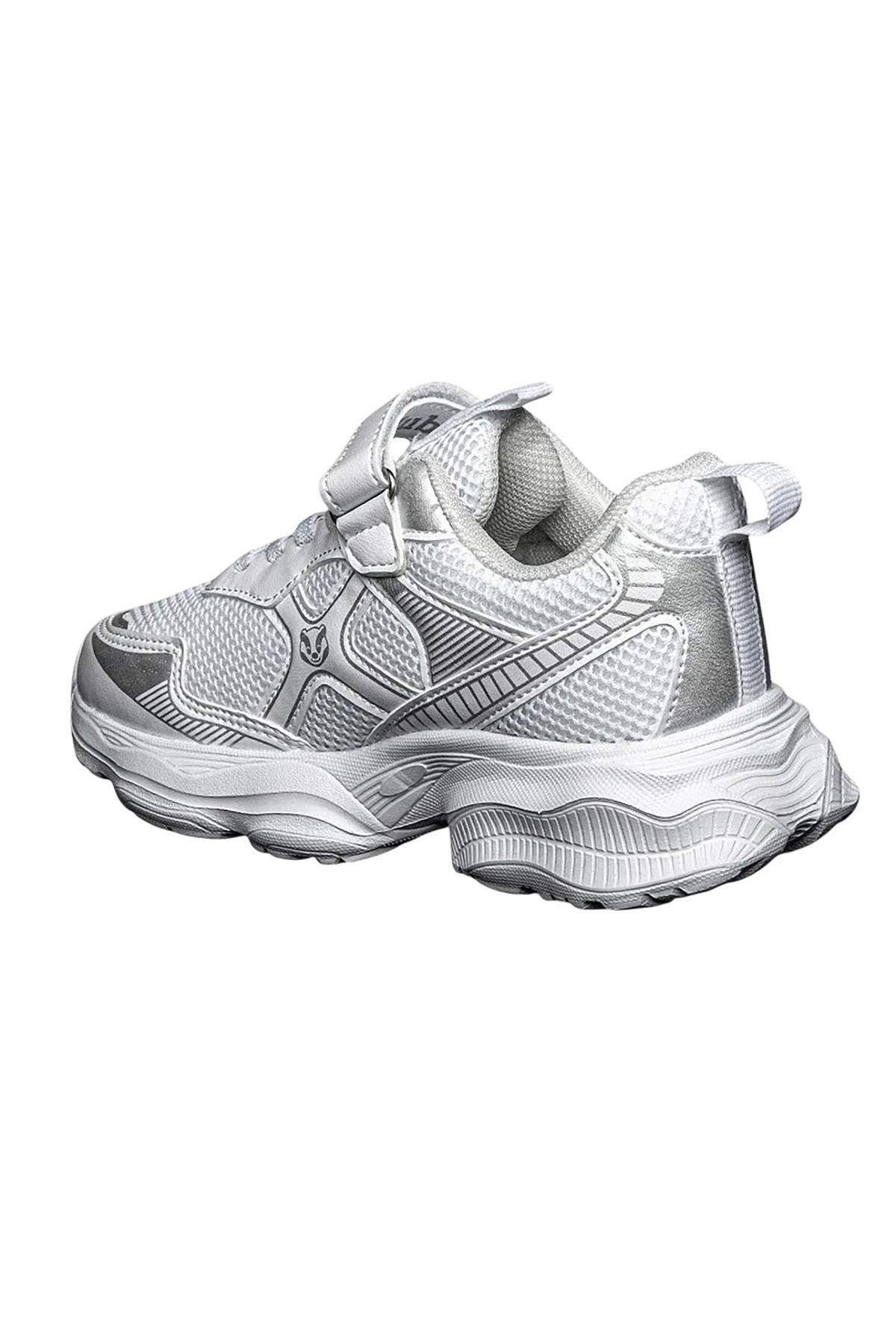 Bluefeet Jbk Gümüş Lastik Cırtlı Fileli Çocuk Spor Ayakkabı 009
