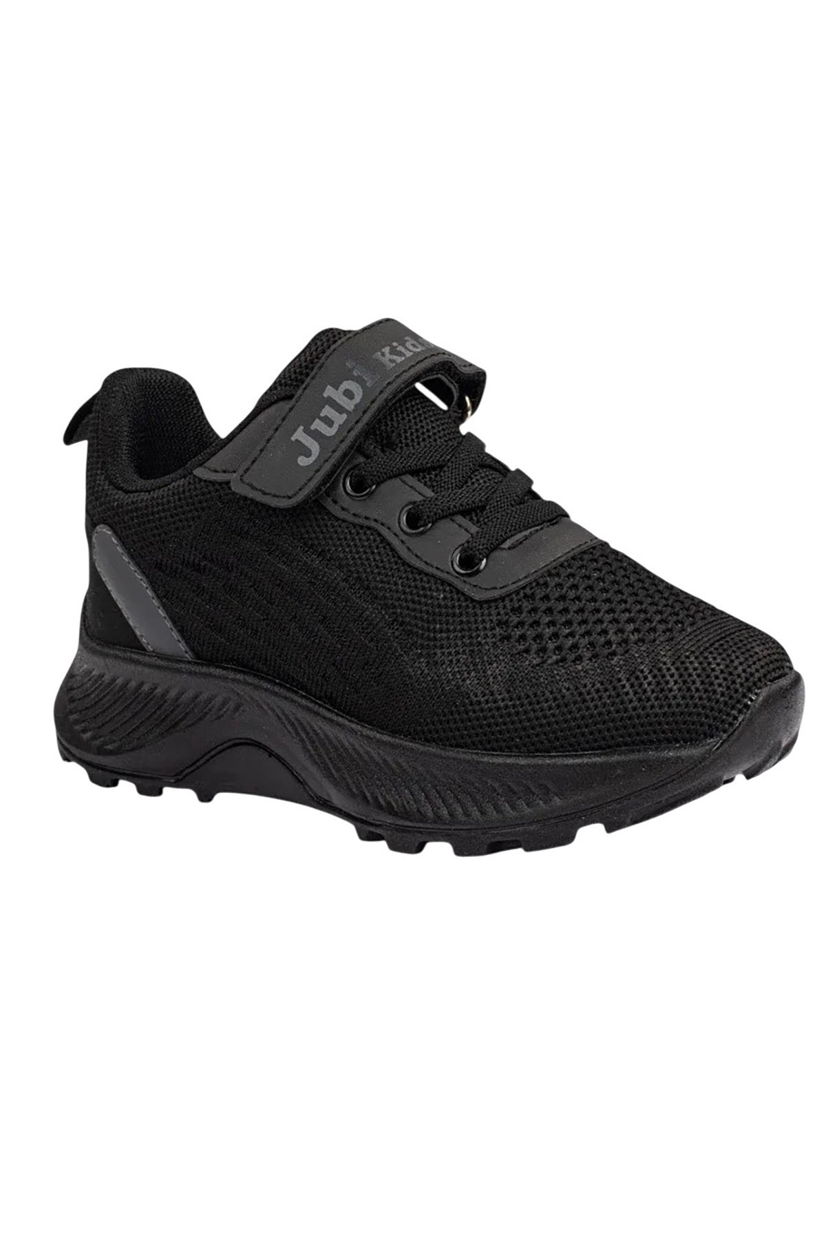 Bluefeet Jbk Siyah Lastik Cırtlı Fileli Çocuk Spor Ayakkabı 002
