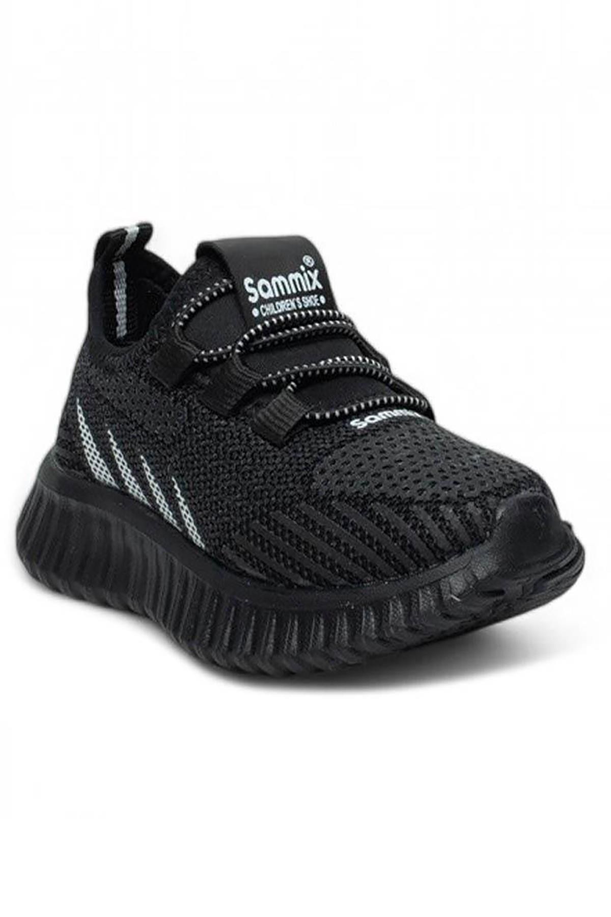 Bluefeet Smx Siyah Erkek Çocuk Yazlık Fileli Spor Ayakkabı
