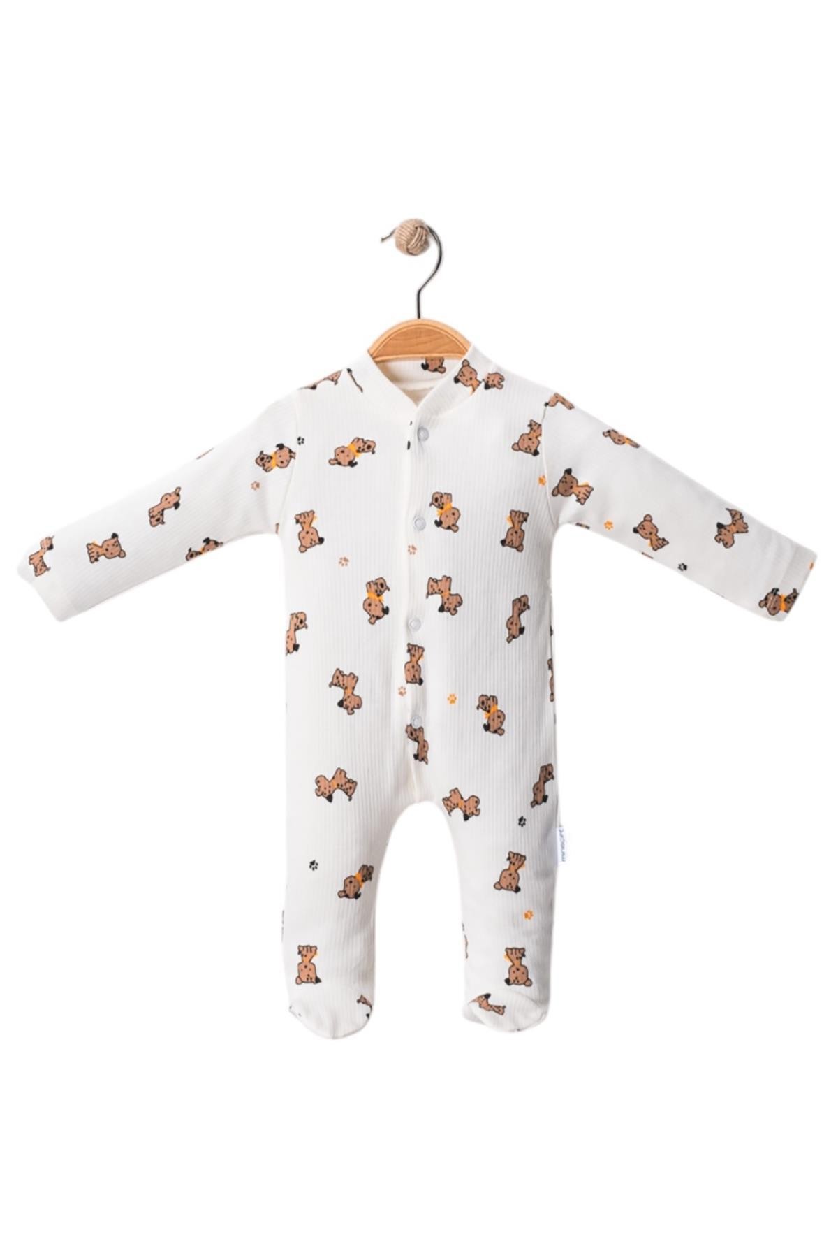 Bluefeet Beyaz Tulum Köpekli Patikli 3 Ay,6 Ay,9 Ay Unisex
