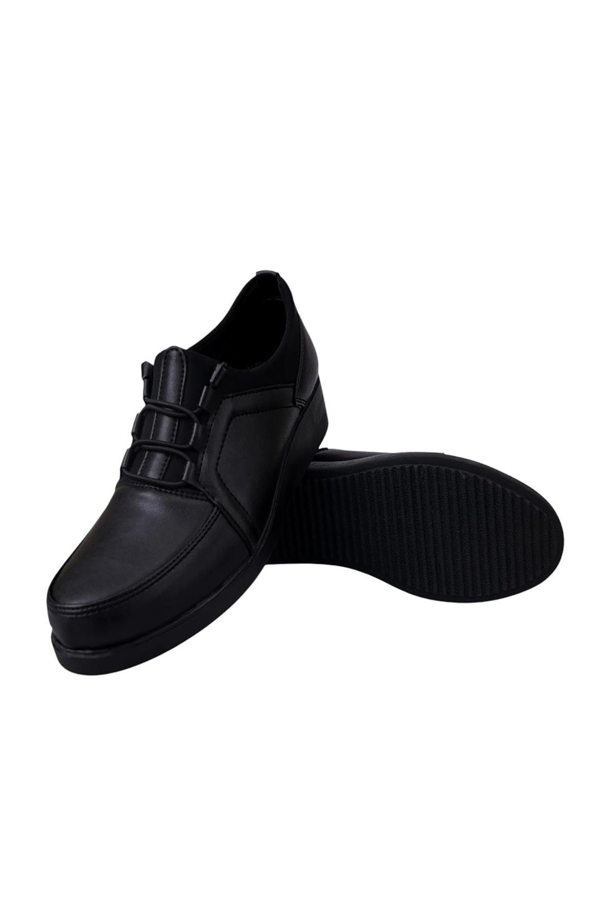 Bluefeet Siyah Günlük Rahat Taban Anne Ayakkabı HS00321