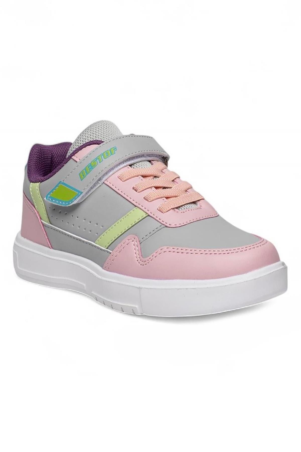 Bluefeet Bst Buz Pudra Cilt Kız Çocuk Sneaker Spor Ayakkabı