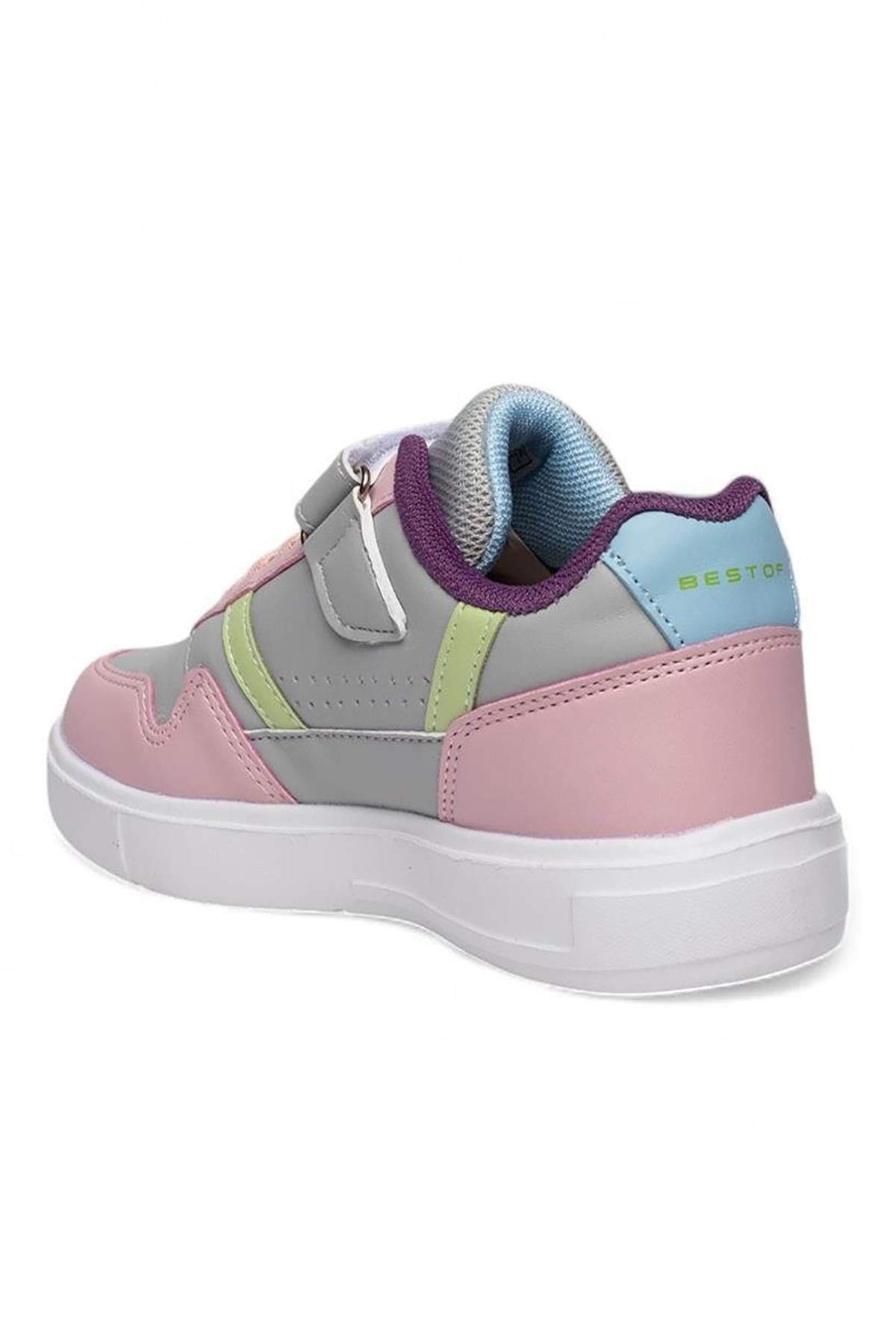 Bluefeet Bst Buz Pudra Cilt Kız Çocuk Sneaker Spor Ayakkabı