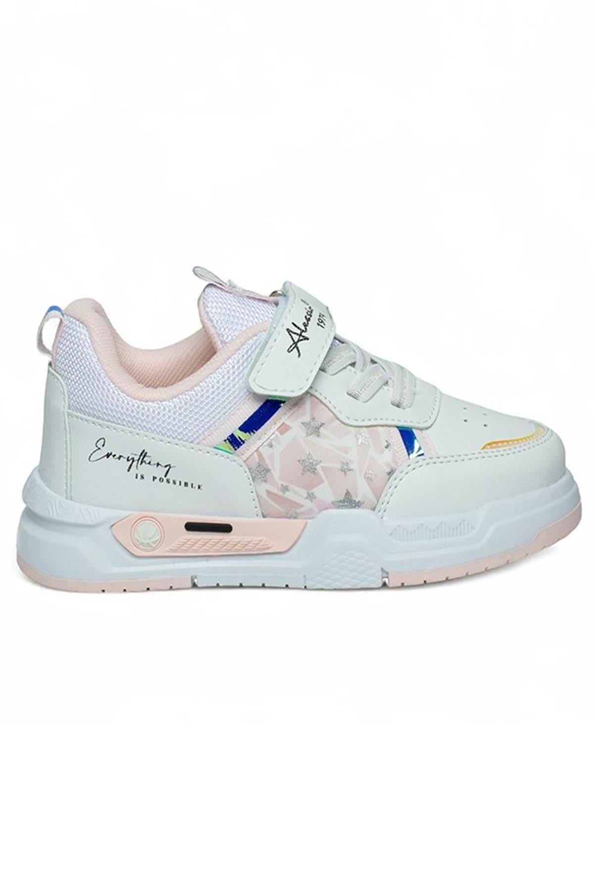 Bluefeet Als Beyaz Pembe Cilt Kız Çocuk Sneaker Spor Ayakkabı