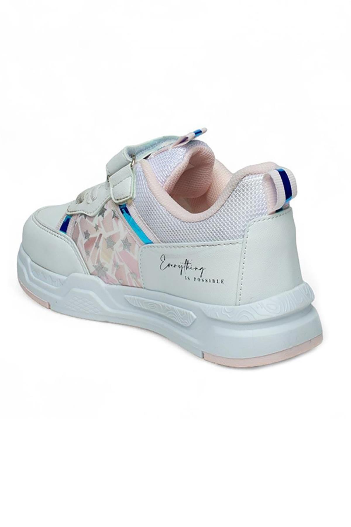 Bluefeet Als Beyaz Pembe Cilt Kız Çocuk Sneaker Spor Ayakkabı