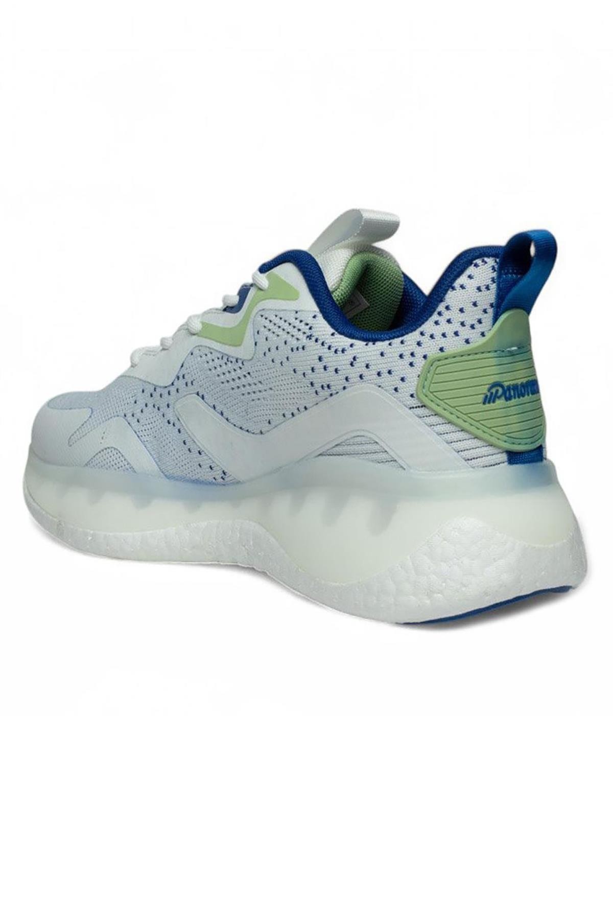 Bluefeet Pnr Beyaz Mavi Triko Erkek Sneaker Spor Ayakkabı