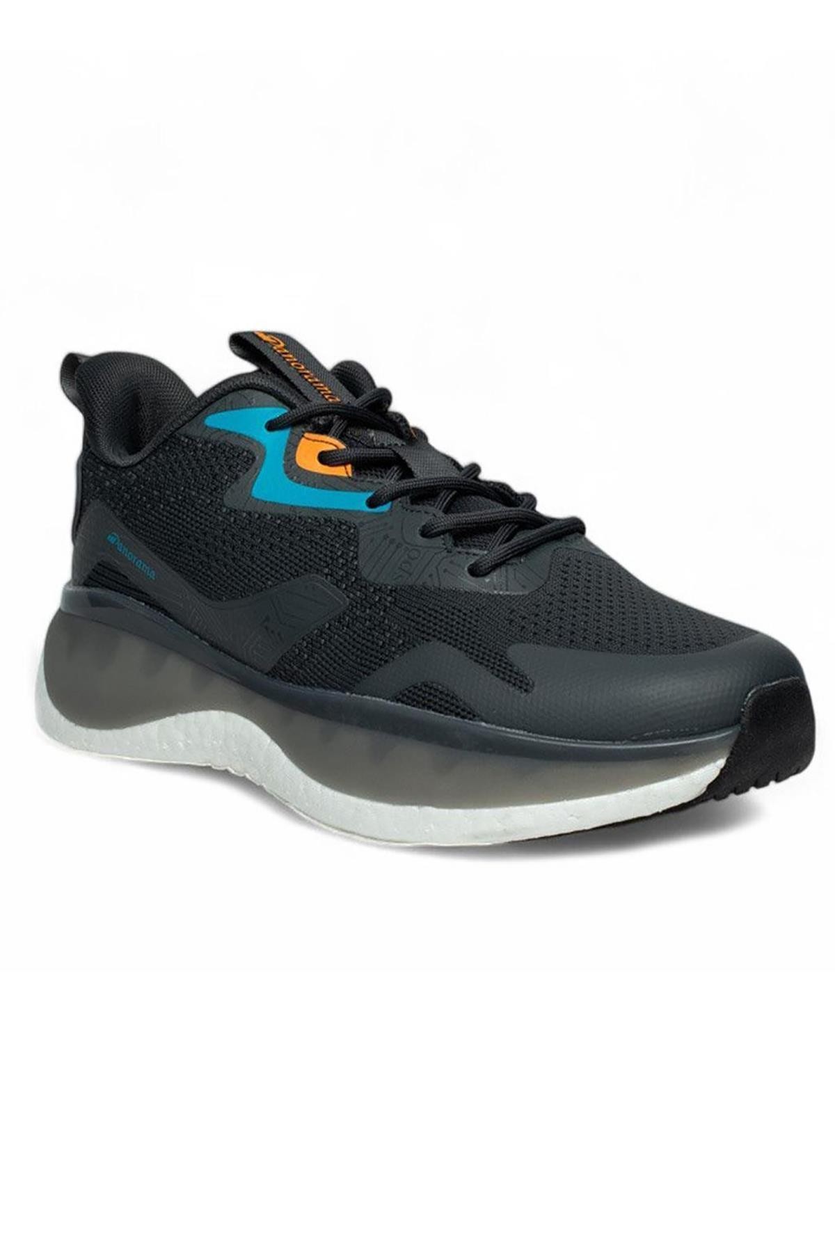 Bluefeet Pnr Gri Siyah Triko Erkek Sneaker Spor Ayakkabı