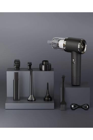 Raca Tech Vacuum Siyah Şarjlı 2 Kademeli El Araç Süpürgesi