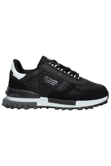 Bluefeet Bld Siyah Paraşüt Erkek Sneakers Spor Aykkabı 8089