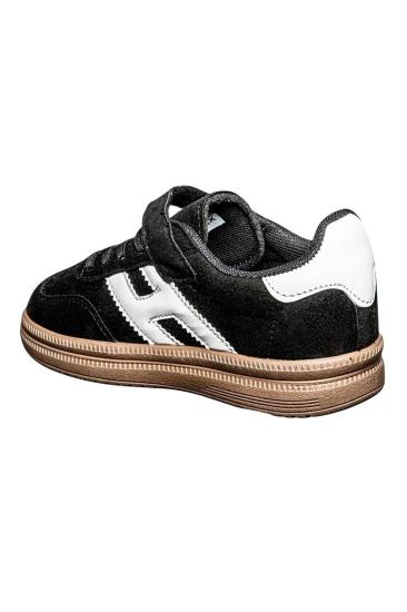 Bluefeet Ddx Siyah Lastik Cırtlı Süet Çocuk Spor Ayakkabı 0025