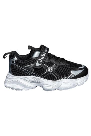 Bluefeet Jbk Siyah Gri Lastik Cırtlı Fileli Çocuk Spor Ayakkabı 009