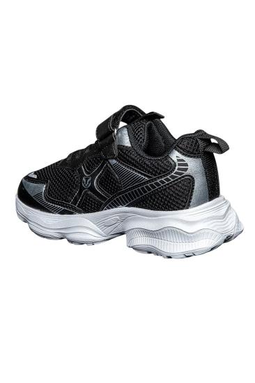 Bluefeet Jbk Siyah Gri Lastik Cırtlı Fileli Çocuk Spor Ayakkabı 009