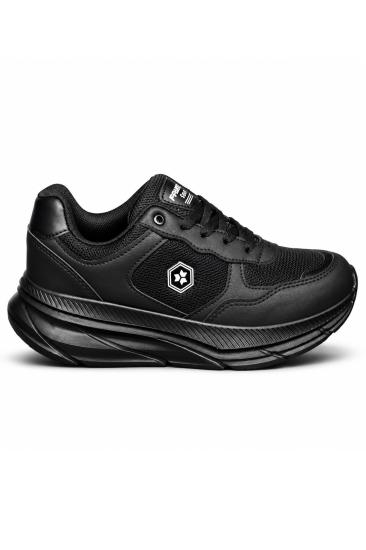 Bluefeet Tmp Siyah File Cilt Kadın Sneakers Spor Aykkabı