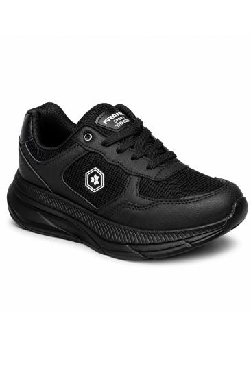 Bluefeet Tmp Siyah File Cilt Kadın Sneakers Spor Aykkabı
