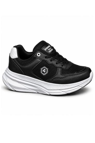 Bluefeet Tmp Siyah Beyaz File Cilt Kadın Sneakers Spor Aykkabı