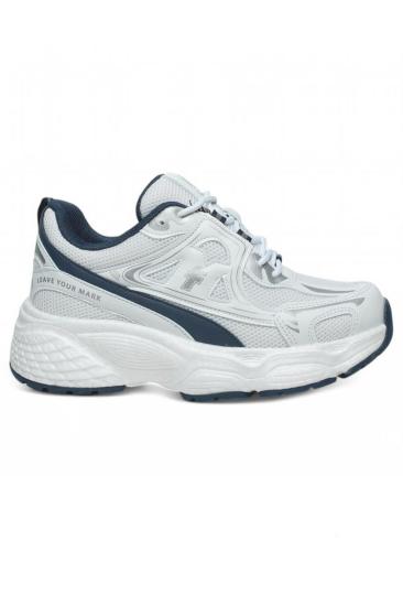Bluefeet Flt Beyaz Laci Fileli Kadın Sneaker Spor Ayakkabı