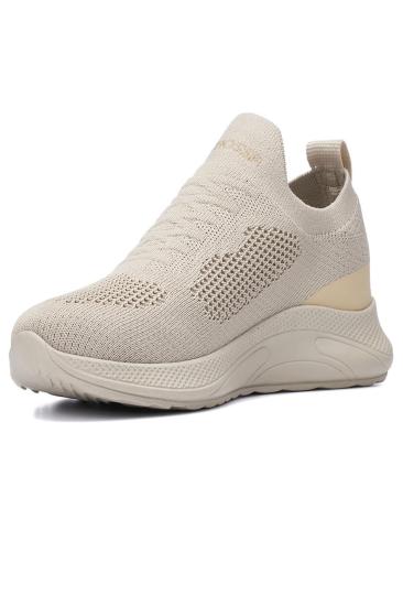 Bluefeet Frs Bej Kadın Triko Bağcıksız Spor Ayakkabı