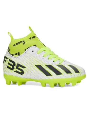 Bluefeet NS01 Beyaz Sarı Erkek Çocuk Çoraplı Halısaha Krampon