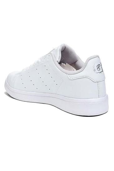 Bluefeet Bls Beyaz Bağcıklı Cilt Kadın Spor Ayakkabı