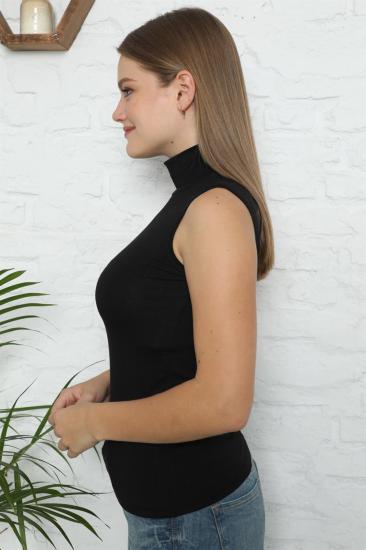 Hkursat Bayan Sıfır Kol Yarım Balıkçı Yaka Body 262S