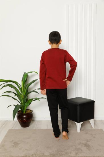 Hkursat Çocuk Pamuk Uzun Kollu Pijama Takımı 4612