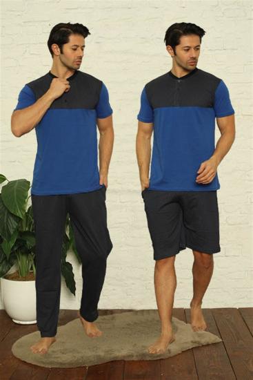 Hkursat Erkek Sax 3’lü Pijama Takım 6823