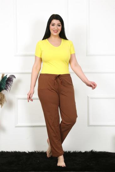Hkursat Kadın Pamuklu Büyük Beden Alt Pijama 27476