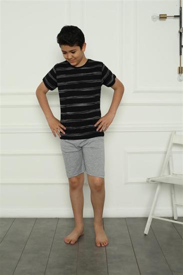 Hkursat Erkek Çocuk Penye Şortlu Pijama Takım 20392