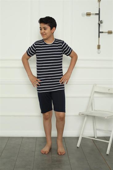 Hkursat Erkek Çocuk Penye Şortlu Pijama Takım 20394
