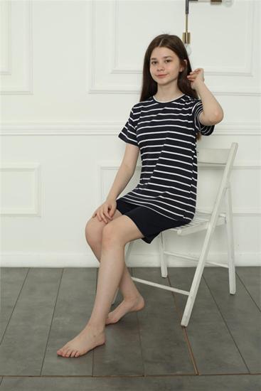 Hkursat Kız Çocuk Penye Şortlu Pijama Takım 20407