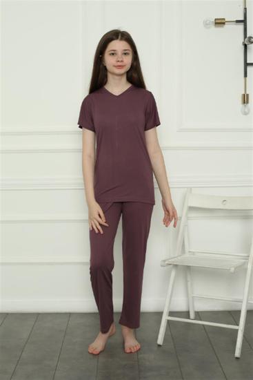 Hkursat Kız Çocuk Penye Pijama Takım 20399