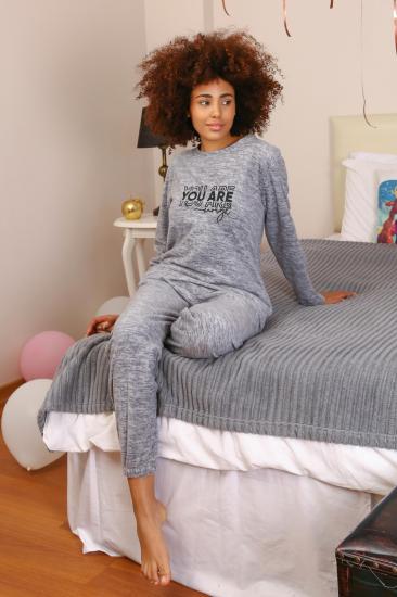 Hkursat Welsoft Polar Kadın Pijama Takımı 8518