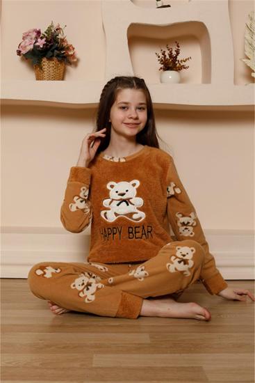 Hkursat Kız Çocuk WelSoft Polar Pijama Takımı 20522