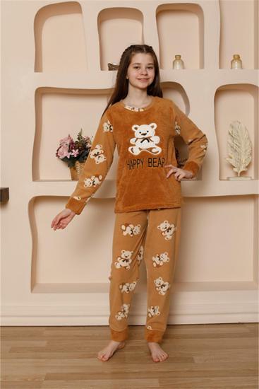 Hkursat Kız Çocuk WelSoft Polar Pijama Takımı 20522