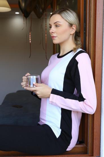 Hkursat Kadın Uzun Kol Penye Pijama Takım 4173