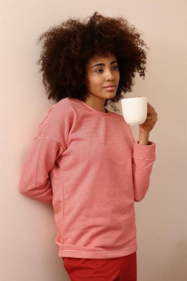 Hkursat Kadın Uzun Kol 3 İplik Penye Pijama Takım 4184