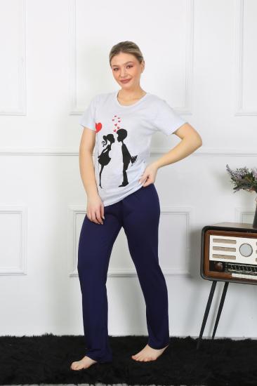 Hkursat Kadın Kısa Kol Penye Pİjama Takımı 4208