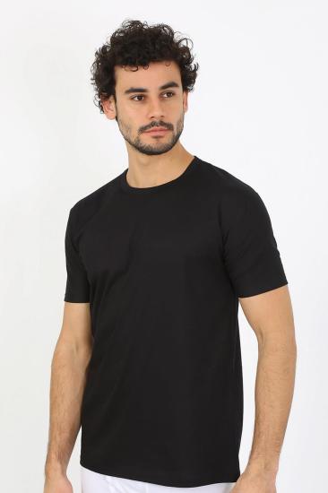 Hkursat Erkek Sıfır Yaka Siyah Penye Atlet 6567