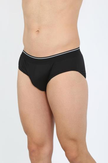Hkursat Erkek Pamuk Likralı Slip Siyah 40132
