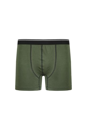 Hkursat Erkek Pamuk Likralı Boxer Haki 40133